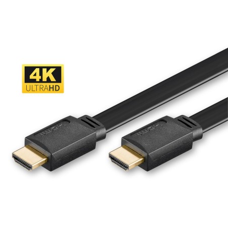 HDMI High Speed Flad Kabel 1m - MicroConnect HDM19191V1.4FLAT - Optimal Ydelse og Kvalitet