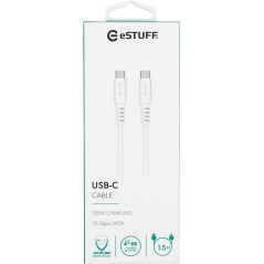 eSTUFF USB-C - C Cable 1,5m White