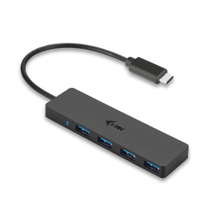 i-tec USB-C SLIM PASSIVE HUB 4 - Kompakt og Effektiv Tilslutning | C31HUB404