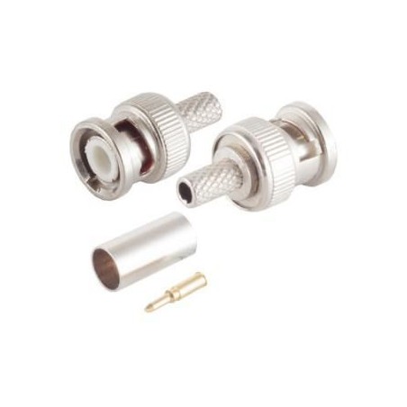 BNC59M MicroConnect BNC Crimp Plug for RG59 - Professionel og Pålidelig til Sikker Forbindelse