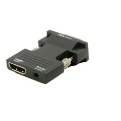 "MicroConnect HDMI Female to VGA Male Adapter - High-Quality, Reliable Connection HDMIVGAAUDIOB"