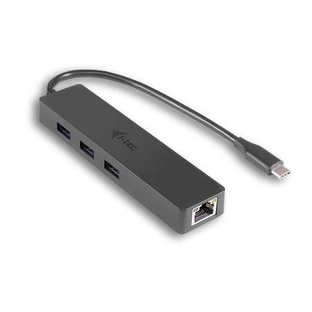 i-tec USB-C SLIM HUB GLAN Advance (C31GL3SLIM) - Alsidig, Slank og Kraftfuld Hub