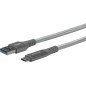 eSTUFF USB-C - A Cable 1m Grey eSTUFF USB-C - A Cable 1m Grey