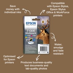 Epson T1301 Ink Cartridge Black - Høj Kvalitet Blæk | C13T13014022