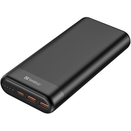 Sandberg Powerbank 20000 PD65W2xQC30 - Kraftfuld og Hurtig Opladning | Vare 420-62