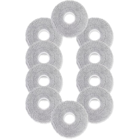 Kompatible mikrofibermoppeklude til Dreame, Xiaomi og Mova – 10 stk. vaskbare moppepuder