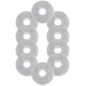 Kompatible mikrofibermoppeklude til Dreame, Xiaomi og Mova – 10 stk. vaskbare moppepuder Kompatible mikrofibermoppeklude til Dreame, Xiaomi og Mova – 10 stk. vaskbare moppepuder
