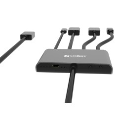 "Sandberg All-In-1 Display Adapter Hub 509-21 – Ultimativ Løsning til Multimedie"