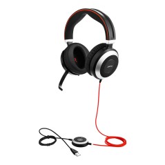 Jabra EVOLVE 80 UC Duo USB Headset | Optimal Komfort og Krystalklar Lyd | 7899-829-209