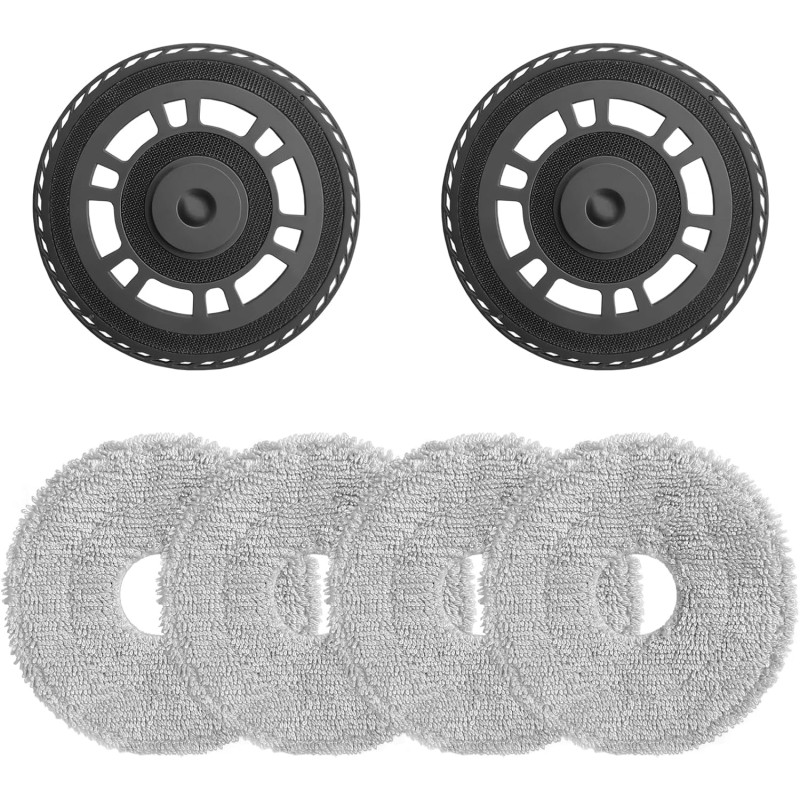 Dreame moppekludesæt – 4 klude + 2 holdere til L20 Ultra, X30 Ultra, X40 Ultra m.fl. Dreame moppekludesæt – 4 klude + 2 holdere til L20 Ultra, X30 Ultra, X40 Ultra m.fl.