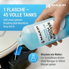 Maxxi Clean rengøringskoncentrat til robotstøvsuger – 6 x 750 ml, frisk duft, til fliser, laminat og parket