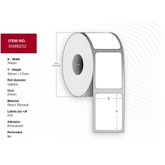 Capture Label 70x30x17 – Core 25.
