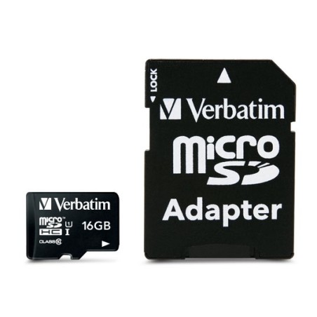 Verbatim 16 GB Micro SDHC Kort Class 10 - Hurtig og Pålidelig Lagring (Varenummer: 44082)