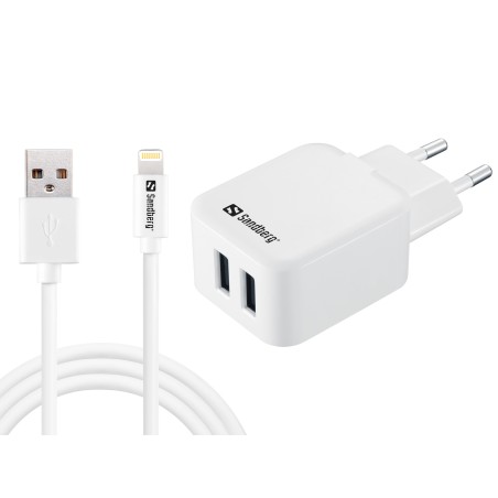 Kraftfuld og effektiv Sandberg AC Charger EU Lightning 24A – 441-03