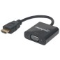 Manhattan HDMI to VGA Black Manhattan HDMI to VGA Black