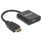 Manhattan HDMI to VGA Black Manhattan HDMI to VGA Black