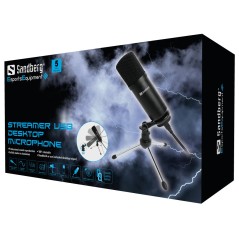 Sandberg Streamer USB Desk Microphone 126-09 - Professionel lyd til streaming & gaming