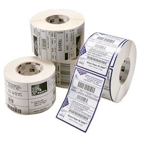 Zebra Label Paper 64x38mm Direct - Høj Kvalitet, Hurtig Print - Varenummer 3009299-T