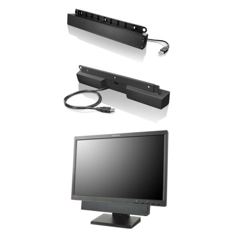 Lenovo USB Soundbar - 0A36190 | Kraftfuld og kompakt lydoplevelse