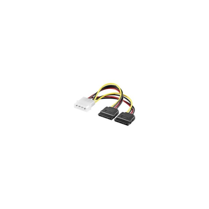 Goobay SATA Power Adapter 4Pin - 2x15Pin Molex