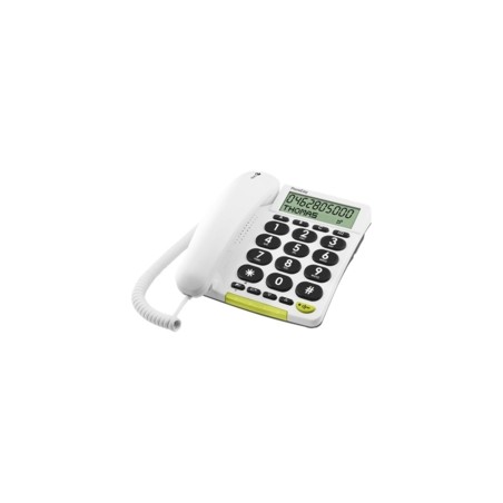 DORO PhoneEasy 312cs Telefon med Ledning - Brugervenlig LCD-skærm til Seniorer | Varenummer 7322460056391