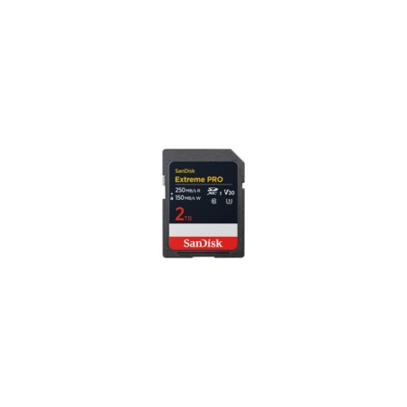 SanDisk Extreme Pro SDXC UHS-I 2TB - Hurtig hukommelseskort med 250MB/s hastighed!