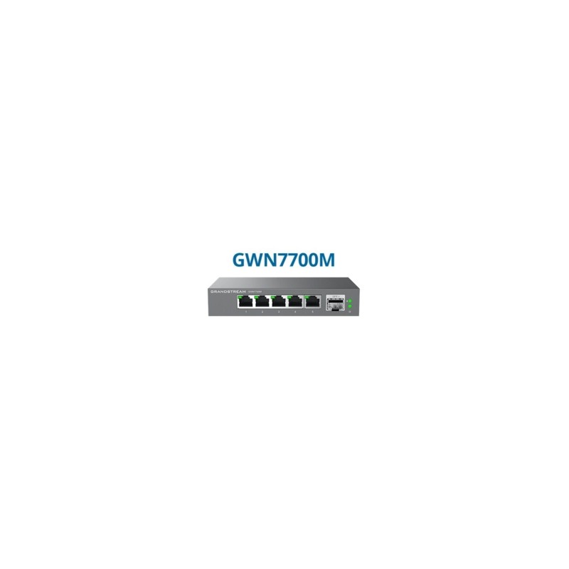 Grandstream GWN7700M Series GWN7700M Switch 5-porte 2.5 Gigabit Ethernet Grandstream GWN7700M Series GWN7700M Switch 5-porte 2.5 Gigabit Ethernet