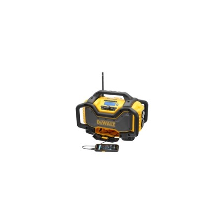 DeWALT DCR027-QW Jobsteds-radio - Sort/Gul | Robust, kraftfuld lyd til dit arbejde!