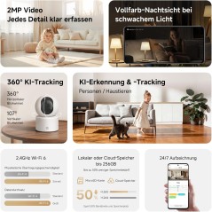 Xiaomi C201 Indendørs IP-kamera 1080P – 360° Wi-Fi 6