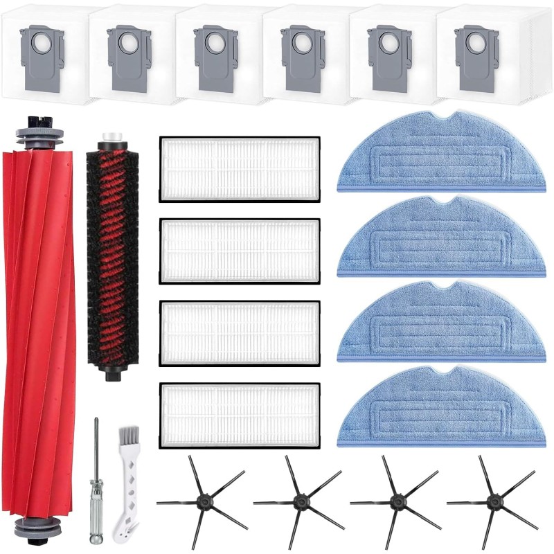 Replacement Accessory Kit for Roborock S7 MaxV Ultra / S7 Pro Ultra – 20 pcs