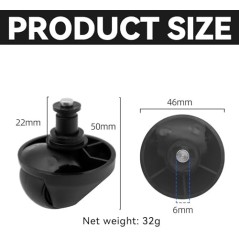 Dreame Front Wheel – Silent Replacement Wheel for D9, L10s Pro, X40 Ultra, L40 Ultra and D10s Pro