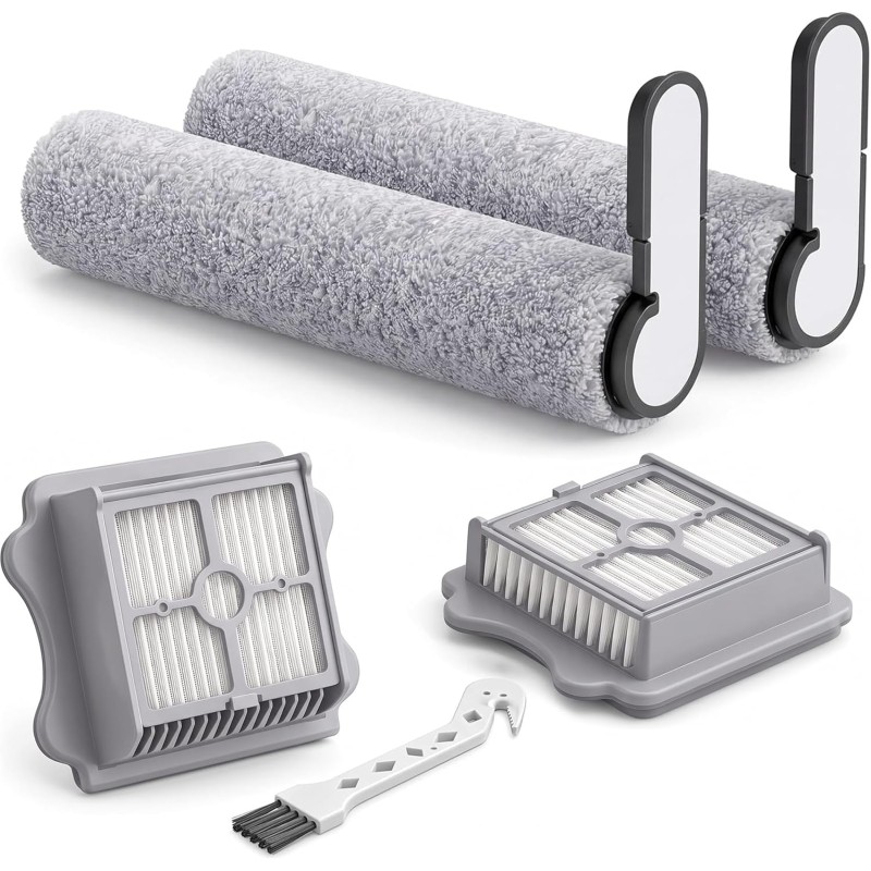 Roborock F25 Accessory Kit – 2 Brush Rollers, 2 HEPA Filters, 1 Cleaning Brush