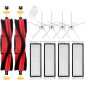 Roborock S4/S5/S6 Spare Parts Kit – Rolling Brushes, Side Brushes & HEPA Filters – compatible accessory