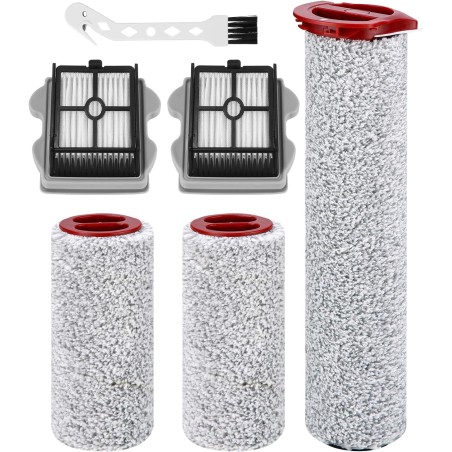 Roborock Dyad Pro/Dyad Pro Combo Reservedelssæt – Rullebørster & Rengøringsbørster (6 stk.) – kompatibelt tilbehør