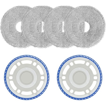 ECOVACS Deebot T30 Pro Omni Mop Cloths 4 pcs. with 2 Holders – compatible accessory