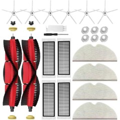 Roborock S5 Max / S6 / S50 / S55 Tilbehørssæt 14 stk – kompatibelt vedligeholdelses-kit