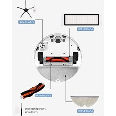 Roborock S5/S6-serien 24-delt tilbehørssæt – kompatibelt tilbehør