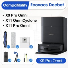 ECOVACS Tilbehørssæt til ECOVACS DEEBOT X9/X11 – kompatibelt tilbehør
