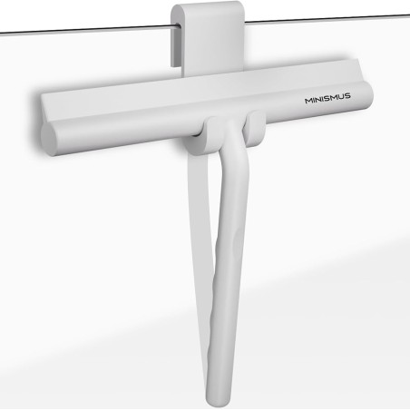 Minismus Bruseskraber med bøjle – 21 cm, hvid silikon
