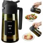 SWEET VIEW Olive Oil Dispenser & Oil Sprayer 2-in-1 – 470 ml Dark Glass