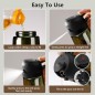 SWEET VIEW Olive Oil Dispenser & Oil Sprayer 2-in-1 – 470 ml Dark Glass