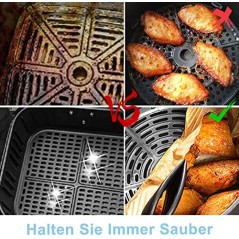 100 stk Airfryer Bagepapir 20-24 cm til Philips, COSORI m.fl. XL – kompatibelt tilbehør