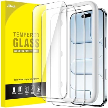 JETech Hærdet Glas Skærmbeskytter til iPhone Air – 3-pak