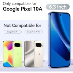 Niphabe 9H Tempered Glass Screen Protector for Google Pixel 10a with Camera Protection – 3-Pack
