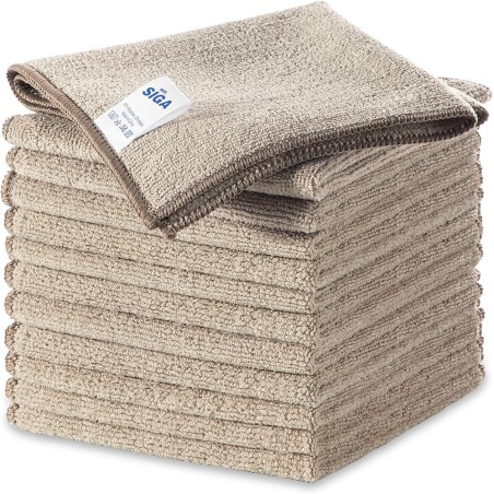 MR.SIGA Universalmikrofiberklude, 12-pak, hvedegul, 32x32 cm