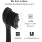 WonderSmile Replacement Brush Heads for Sonic Toothbrush, Hard, Black, 4-Pack