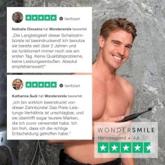 WonderSmile Udskiftningsbørstehoveder til Sonisk Tandbørste, Hård, Sort, 4-pak