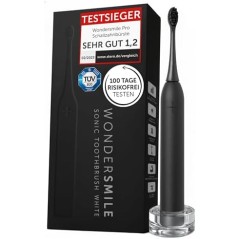 WonderSmile Sonic-tandbørste Pro, 4 programmer, IPX8, 60 dages batteri, Sort