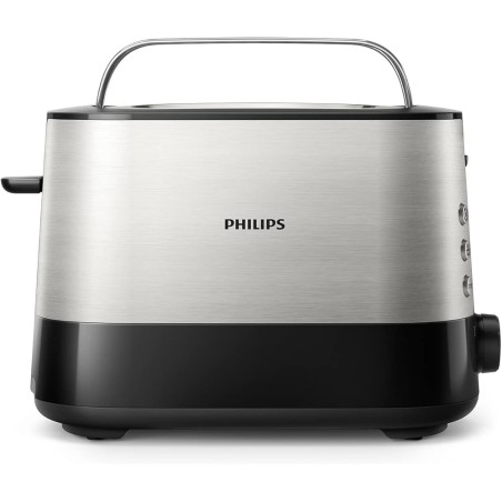 Philips Brødrister HD2637/90 – 2-skiver, 7 Niveauer, Bollerist, Sort