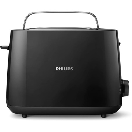 Philips Brødrister HD2581/90 – 2-skiver, 8 Niveauer, Bollerist, Sort
